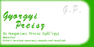 gyorgyi preisz business card